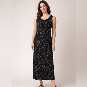VTG Norm Thompson Polka Dot‎ Maxi Dress